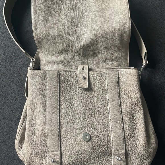 SHOP CLOSING / FINAL PRICE: All Saints Vincent blue-gray leather backpack - Picture 5 of 11